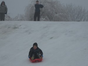 ...and Ollie enjoying the early winter snow